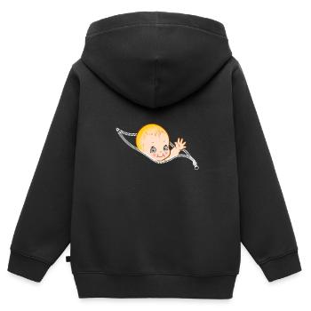 Pregnant Shirt Gift Tshirt Be Mum - Kids Premium Organic Zip-up Hoodie - black - Back - AI Model Kid Male (0cm)