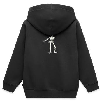 Floss Dance Move Skelett - Kinder Premium Organic Zip Hoodie - Schwarz - Hinten - AI Model Kid Male (0cm)