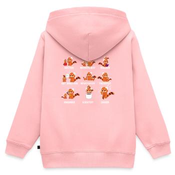 Roter Panda - Katzenbär - Mama - Mutti - Kinder Premium Organic Zip Hoodie - Rosa - Hinten - AI Model Kid Female (0cm)
