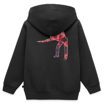 Billard / Billard / Billard - Sweat Premium à capuche zippé enfant bio - noir - Dos - AI Model Kid Male (0cm)