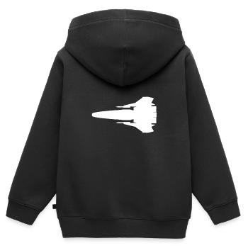 BSG Viper - Sweat Premium à capuche zippé enfant bio - noir - Dos - AI Model Kid Male (0cm)