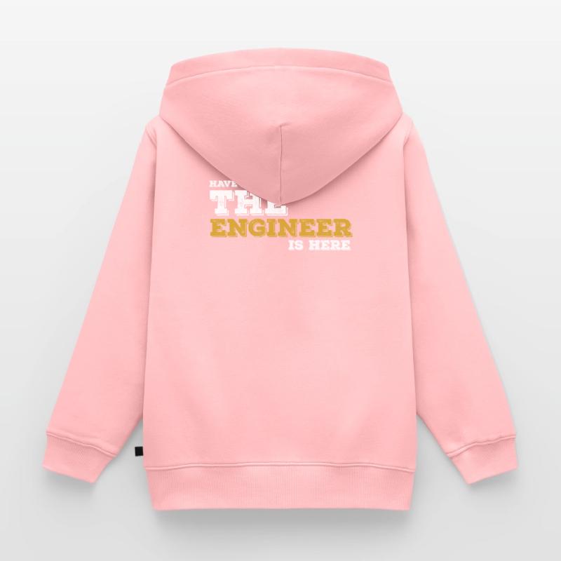 Engineer engineer technician gift idea Kids Premium Organic Zip-up Hoodie