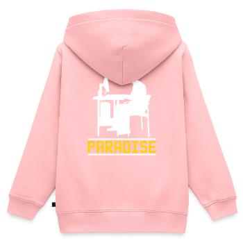 Gamer Gaming Clan gambling gambler - Kids Premium Organic Zip-up Hoodie - rose - Back - AI Model Kid Female (0cm)