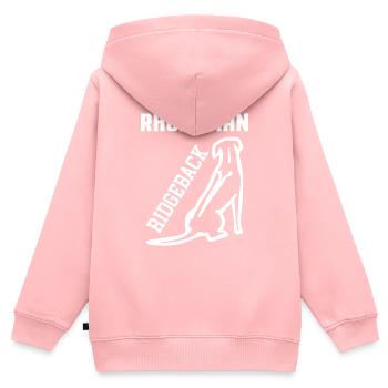 Rhodesian Ridgeback - Kids Premium Organic Zip-up Hoodie - rose - Back - AI Model Kid Female (0cm)