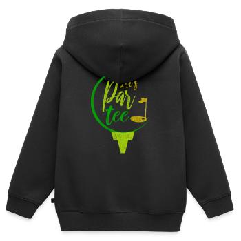 Caddy Tee Putter Golf Instructor Golf Iron Hole - Kids Premium Organic Zip-up Hoodie - black - Back - AI Model Kid Male (0cm)