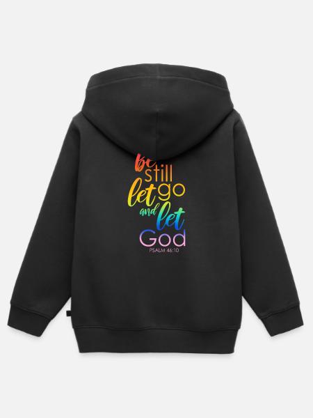 Gott Jünger Bibelvers Geschenk - Kinder Premium Organic Zip Hoodie - Schwarz