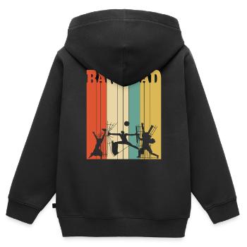 Freiheitsdenkmal Bagdad T-Shirt, an Vinta zu erinnern - Kinder Premium Organic Zip Hoodie - Schwarz - Hinten - AI Model Kid Male (0cm)