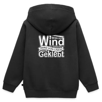 Dachdecker Dachdeckerin Dachspengler - Kinder Premium Organic Zip Hoodie - Schwarz - Hinten - AI Model Kid Male (0cm)