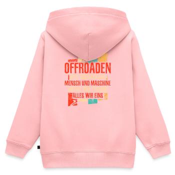 Offroad Geländewagen 4x4 Allrad - Kinder Premium Organic Zip Hoodie - Rosa - Hinten - AI Model Kid Female (0cm)