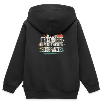 Offroad Geländewagen 4x4 Allrad - Kinder Premium Organic Zip Hoodie - Schwarz - Hinten - AI Model Kid Male (0cm)