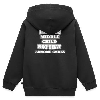 Frères et soeurs - Sweat Premium à capuche zippé enfant bio - noir - Dos - AI Model Kid Male (0cm)