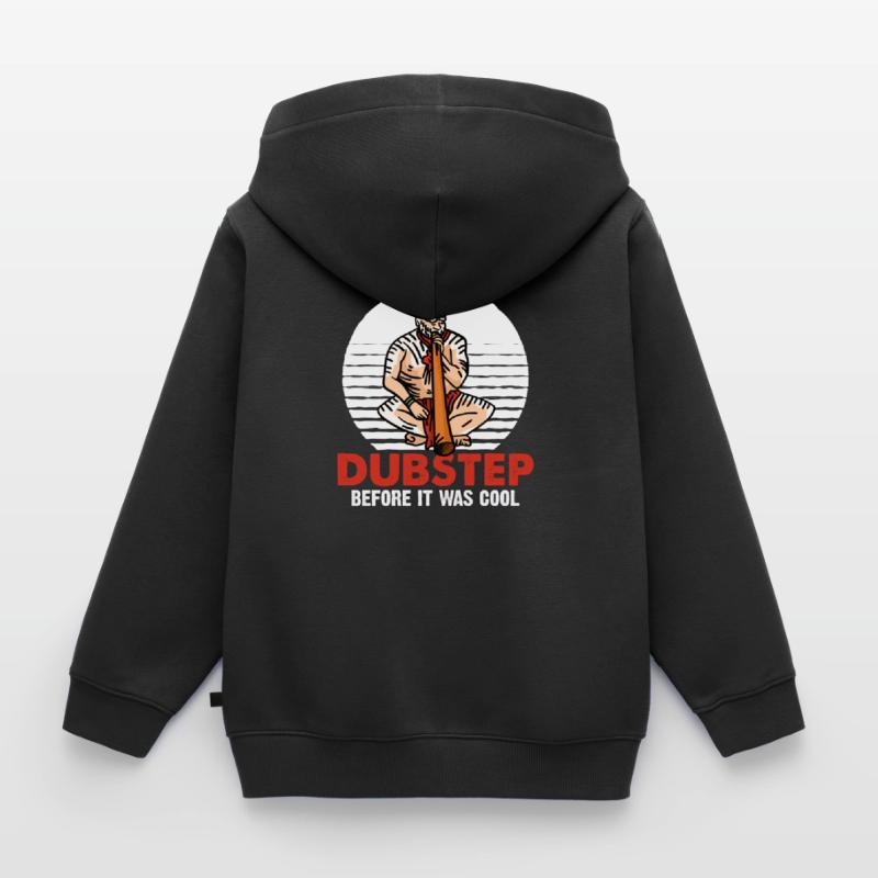 Didgeridoo Dubstep before it was cool Kids Premium Organic Zip-up Hoodie