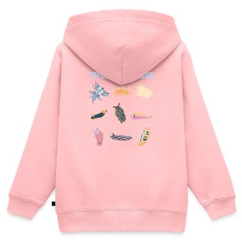 sea snails slug ocean animals - Kids Premium Organic Zip-up Hoodie - rose - Back - AI Model Kid Female (0cm)