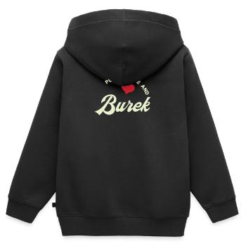 Burek Balkan Spécialités - Sweat Premium à capuche zippé enfant bio - noir - Dos - AI Model Kid Male (0cm)