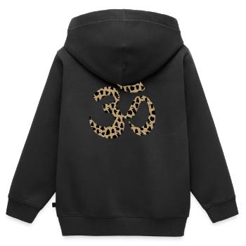 Mantra Chakra Yoga - Kids Premium Organic Zip-up Hoodie - black - Back - AI Model Kid Male (0cm)