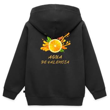 Agua de Valencia, Valencia, Spanien, Urlaub, Fun - Kinder Premium Organic Zip Hoodie - Schwarz - Hinten - AI Model Kid Male (0cm)