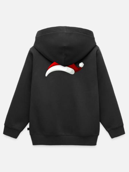 Mütze - Kinder Premium Organic Zip Hoodie - Schwarz