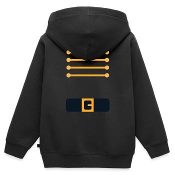 Halloween Spielzeug Soldat Nussknacker Kostüm - Kinder Premium Organic Zip Hoodie - Schwarz - Hinten - AI Model Kid Male (0cm)