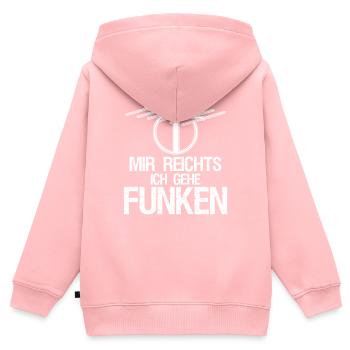 Amateurfunk Funk Antenne Amateurfunker - Kinder Premium Organic Zip Hoodie - Rosa - Hinten - AI Model Kid Female (0cm)