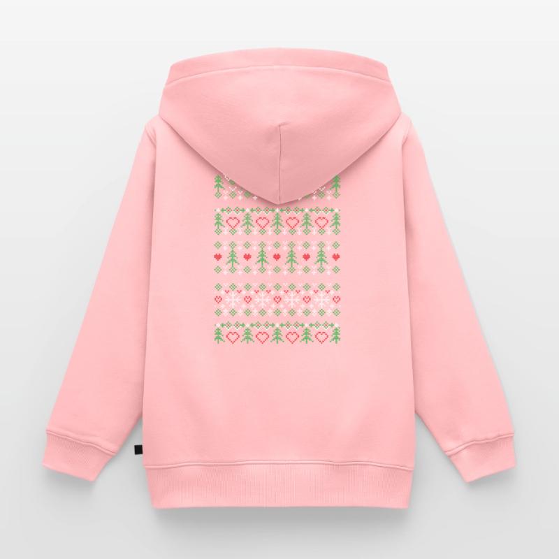 Ornament Pullover hässlicher Pullover Kinder Premium Organic Zip Hoodie