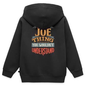 C’est une chose que vous ne comprendriez pas - Joe - Sweat Premium à capuche zippé enfant bio - noir - Dos - AI Model Kid Male (0cm)