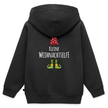 Weihnachten Baby Mädchen Strampler Shirt - Kinder Premium Organic Zip Hoodie - Schwarz - Hinten - AI Model Kid Male (0cm)