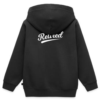 Ruhestand Ruhestand Ruhestand Ruhestandsgeschenk - Kinder Premium Organic Zip Hoodie - Schwarz - Hinten - AI Model Kid Male (0cm)