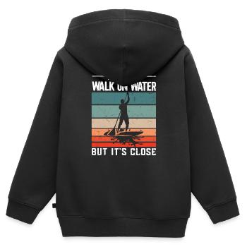 Stand Up Paddle Paddle Board SUP Board Dicton - Sweat Premium à capuche zippé enfant bio - noir - Dos - AI Model Kid Male (0cm)