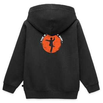 This is my Tai Chi Tee Kampfkunst Taijiquan - Kinder Premium Organic Zip Hoodie - Schwarz - Hinten - AI Model Kid Male (0cm)