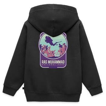 Ras-Muhammad-Nationalpark - Ägypten - Kinder Premium Organic Zip Hoodie - Schwarz - Hinten - AI Model Kid Male (0cm)
