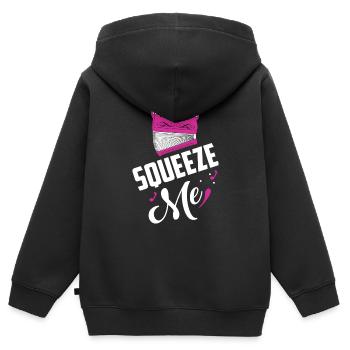 Squeeze Me Music Polka - Kinder Premium Organic Zip Hoodie - Schwarz - Hinten - AI Model Kid Male (0cm)