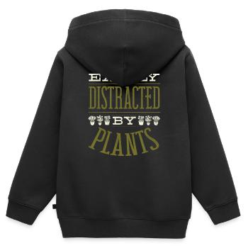 Tuinbouw Tuinieren Gemakkelijk - Kinder Premium zip hoodie biologisch - zwart - Achter - AI Model Kid Male (0cm)