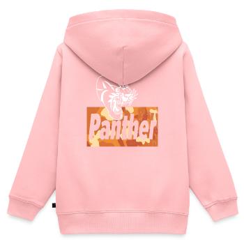 Panther Camouflage Cute Cat Lover T-Shirt Present - Kids Premium Organic Zip-up Hoodie - rose - Back - AI Model Kid Female (0cm)