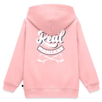 Axe Hatchet Throwing Hatchet Ax Thrower Im A Real - Kinder Premium Organic Zip Hoodie - Rosa - Hinten - AI Model Kid Female (0cm)