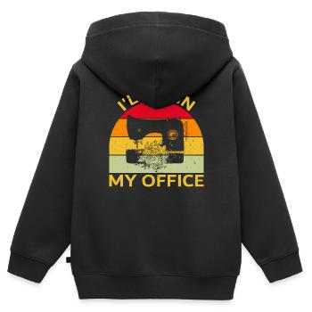 Schneiderin Schneider Nähmaschiene - Kinder Premium Organic Zip Hoodie - Schwarz - Hinten - AI Model Kid Male (0cm)