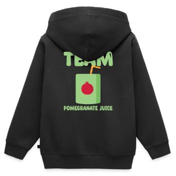 Team Jus de Grenade - Sweat Premium à capuche zippé enfant bio - noir - Dos - AI Model Kid Male (0cm)