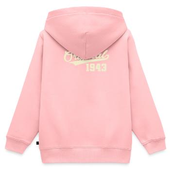 Original 1943 - Kinder Premium Organic Zip Hoodie - Rosa - Hinten - AI Model Kid Female (0cm)