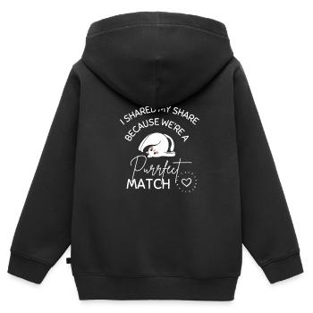 Nierentransplantation Organ Empfänger Überlebender lustig - Kinder Premium Organic Zip Hoodie - Schwarz - Hinten - AI Model Kid Male (0cm)