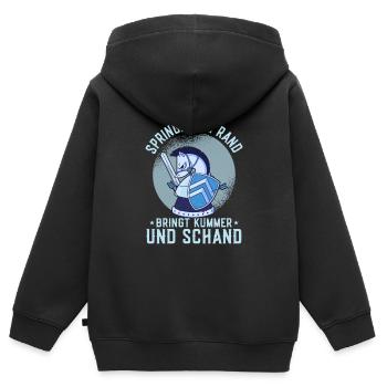 Springer on the edge brings grief and shame figures - Kids Premium Organic Zip-up Hoodie - black - Back - AI Model Kid Male (0cm)