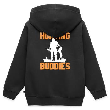 Hunting Buddies Awesome Hunter T-Shirt - Sweat Premium à capuche zippé enfant bio - noir - Dos - AI Model Kid Male (0cm)