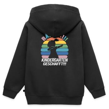 Kita Abgänger 2023 Abschied Kindergarten - Kinder Premium Organic Zip Hoodie - Schwarz - Hinten - AI Model Kid Male (0cm)