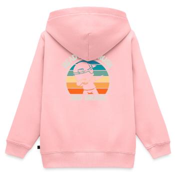 Lehrer Der Dritten Klasse Für Den Schulanfang - Kinder Premium Organic Zip Hoodie - Rosa - Hinten - AI Model Kid Female (0cm)
