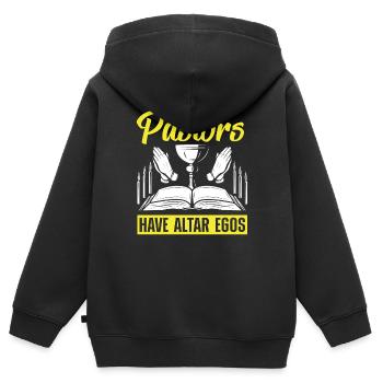 Pastor Appreciation Clergy Preacher Pastors Have - Kinder Premium Organic Zip Hoodie - Schwarz - Hinten - AI Model Kid Male (0cm)