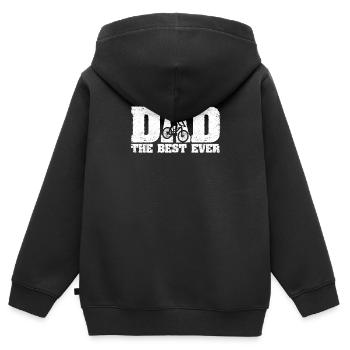 MTB Mountain Bike Bikers Vatertagsfahrt Dad The - Kinder Premium Organic Zip Hoodie - Schwarz - Hinten - AI Model Kid Male (0cm)