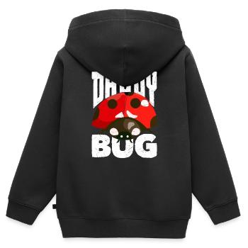 Ladybug Entomologist Ladybirds Entomology Daddy - Kinder Premium Organic Zip Hoodie - Schwarz - Hinten - AI Model Kid Male (0cm)