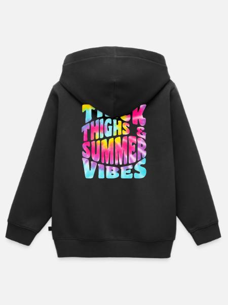 Zomer - Kinder Premium zip hoodie biologisch - zwart