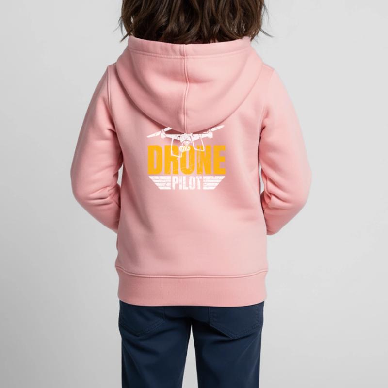 Drone Drone Pilot Drone Operator Quadcopter Kids Premium Organic Zip-up Hoodie