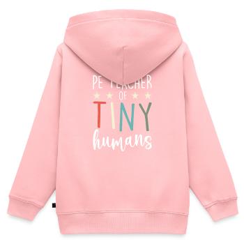 Physical education teachers for young children - Kids Premium Organic Zip-up Hoodie - rose - Back - AI Model Kid Female (0cm)