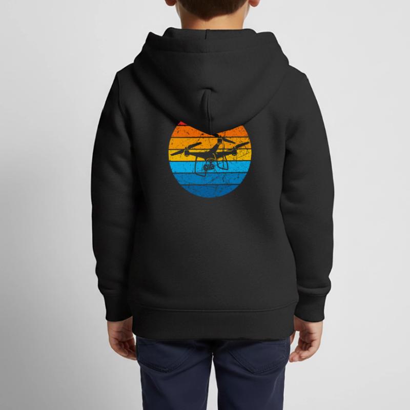 Drone Drone Pilot Drone Operator Quadcopter Kids Premium Organic Zip-up Hoodie