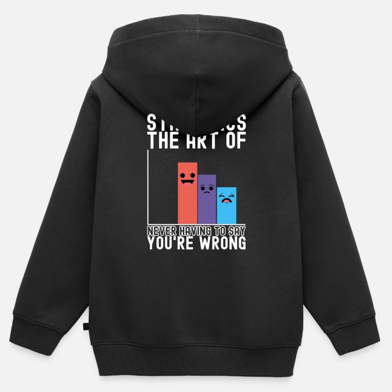 Professeur de mathématiques Mathématiques - Sweat Premium à capuche zippé enfant bio - noir